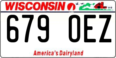 WI license plate 679OEZ