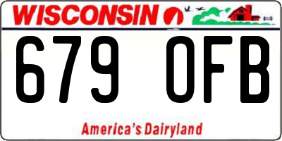 WI license plate 679OFB