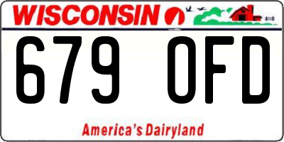 WI license plate 679OFD