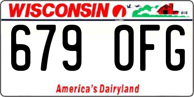 WI license plate 679OFG