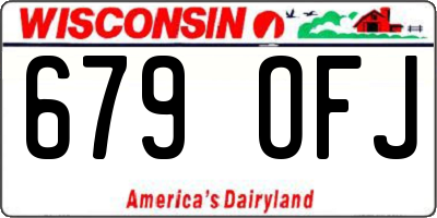 WI license plate 679OFJ