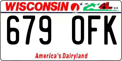WI license plate 679OFK