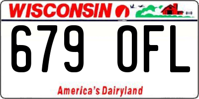 WI license plate 679OFL