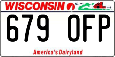 WI license plate 679OFP