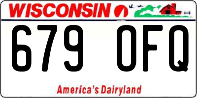 WI license plate 679OFQ