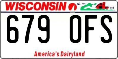 WI license plate 679OFS