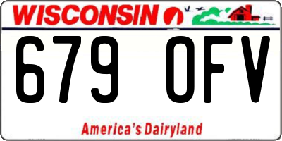 WI license plate 679OFV