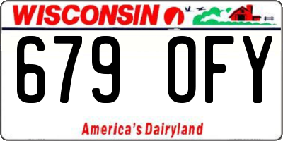 WI license plate 679OFY