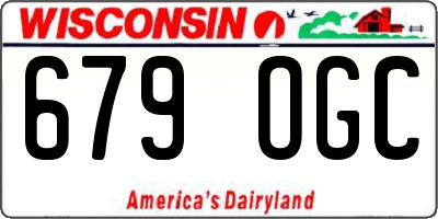 WI license plate 679OGC