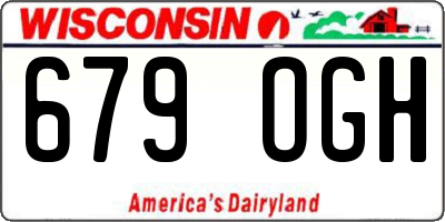 WI license plate 679OGH