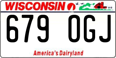 WI license plate 679OGJ