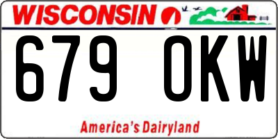 WI license plate 679OKW