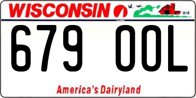WI license plate 679OOL