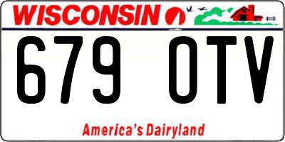 WI license plate 679OTV