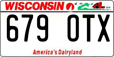 WI license plate 679OTX