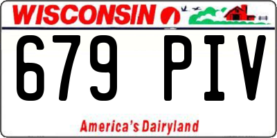 WI license plate 679PIV