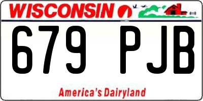 WI license plate 679PJB