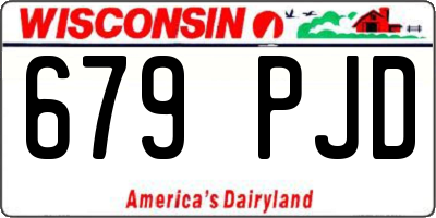 WI license plate 679PJD