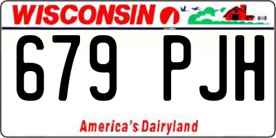 WI license plate 679PJH
