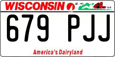 WI license plate 679PJJ