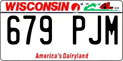 WI license plate 679PJM
