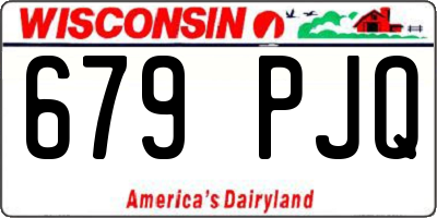 WI license plate 679PJQ