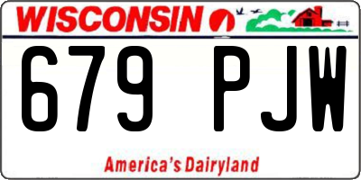 WI license plate 679PJW