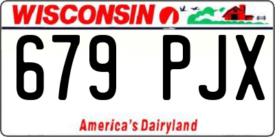 WI license plate 679PJX