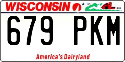 WI license plate 679PKM