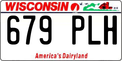 WI license plate 679PLH