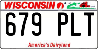 WI license plate 679PLT