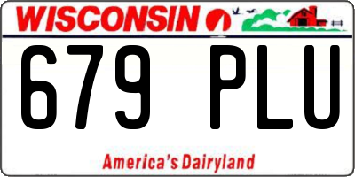 WI license plate 679PLU