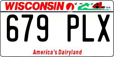 WI license plate 679PLX