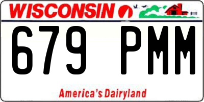WI license plate 679PMM