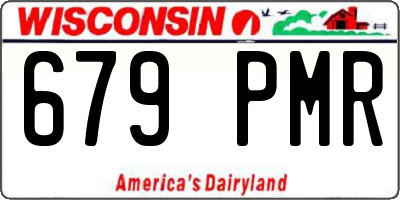 WI license plate 679PMR