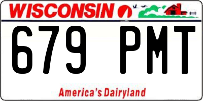 WI license plate 679PMT