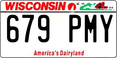 WI license plate 679PMY