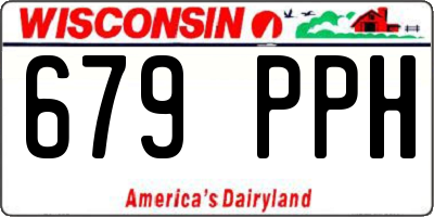 WI license plate 679PPH