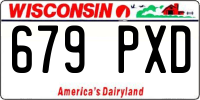 WI license plate 679PXD