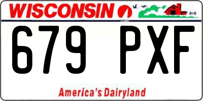 WI license plate 679PXF