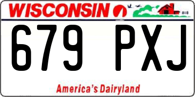 WI license plate 679PXJ