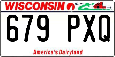 WI license plate 679PXQ