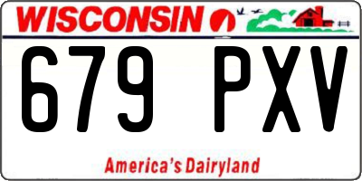 WI license plate 679PXV