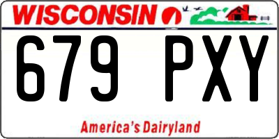 WI license plate 679PXY