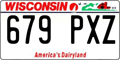 WI license plate 679PXZ