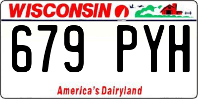 WI license plate 679PYH
