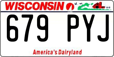WI license plate 679PYJ