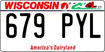 WI license plate 679PYL