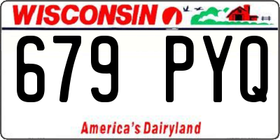 WI license plate 679PYQ