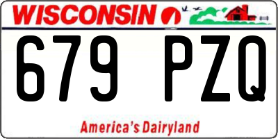 WI license plate 679PZQ